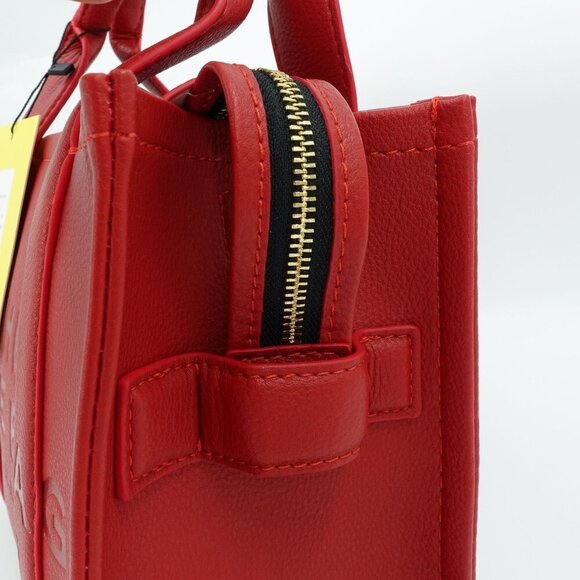 Marc Jacobs Women's The Small Tote Leather Bag Red OS - Picture 9 of 16
